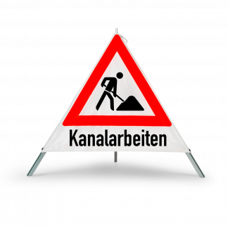 Faltsignal - Kanalarbeiten
